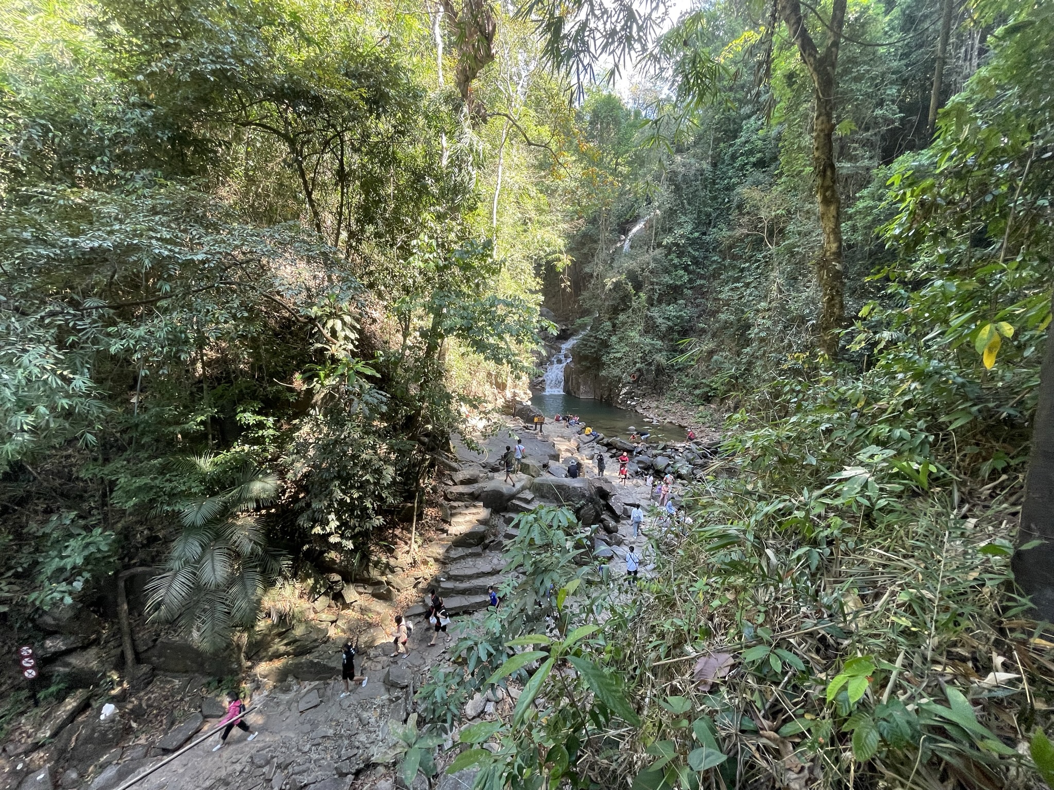 Khao Sok National Park: A Must-Visit Destination from Krabi Rainforest in Thailand. People swimming and playing by the waterfall