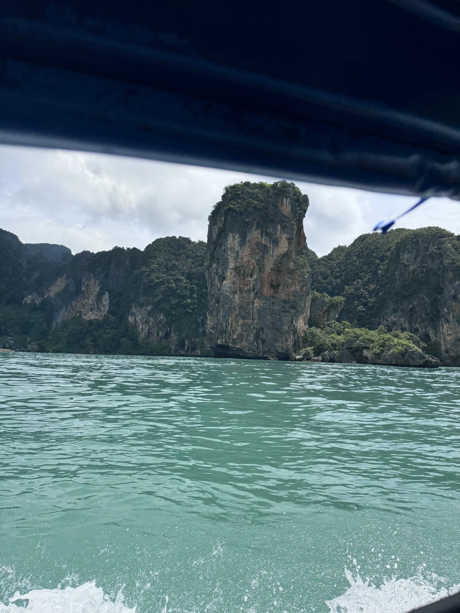 Ao Nang Tower, Ao Nang, Krabi. Seen from a boat just outside Ao Nang coast line
