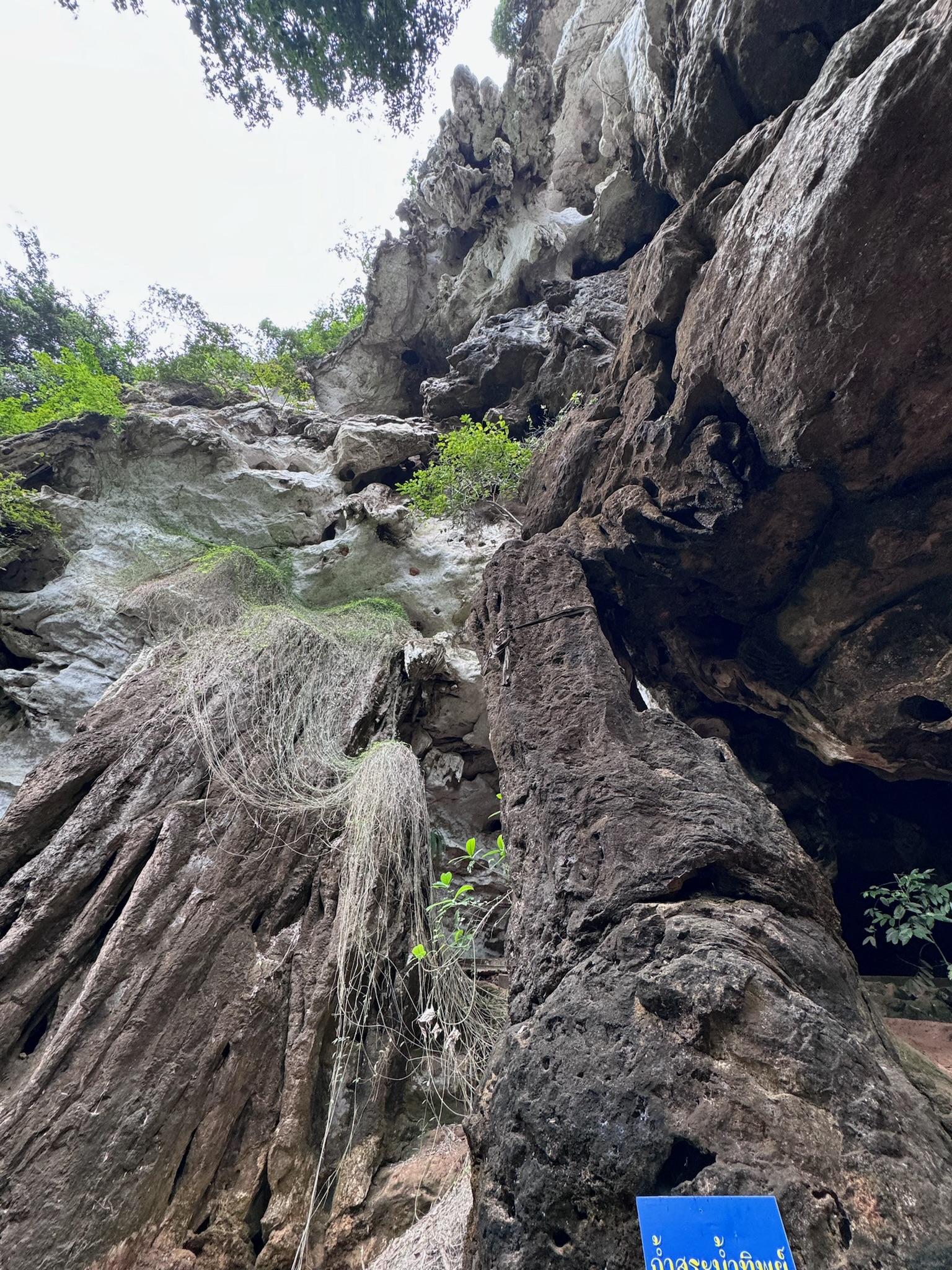 Climbing wall in Krabi, Thailand

