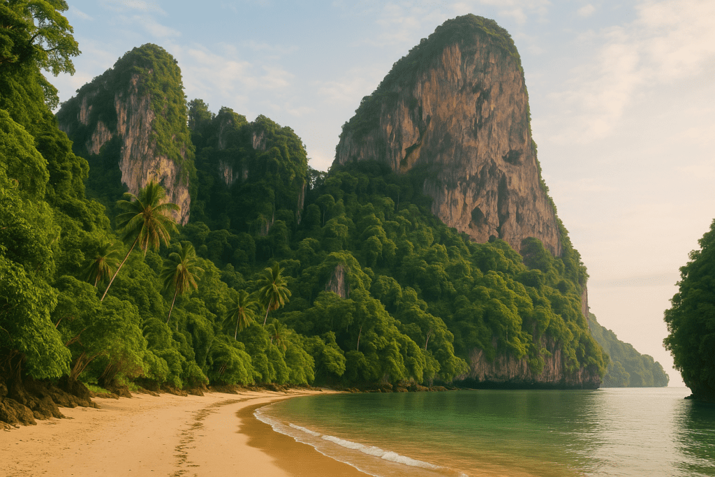 Why Krabi Is Perfect for Low Cost Travel Krabi's lush jungles and limestone cliffs at sunrise, affordable travel