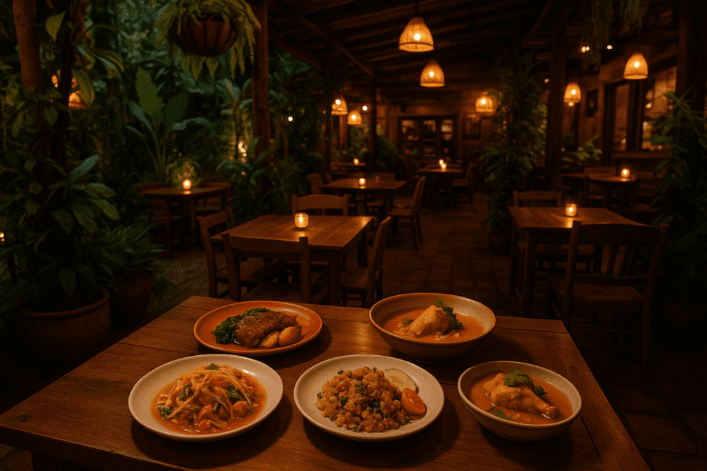 Charming restaurant in Pai serving beautiful Thai and fusion dishes
