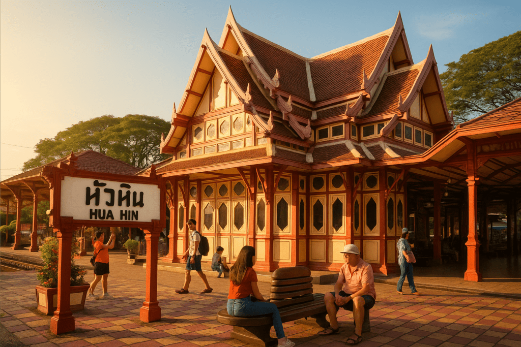 Hua Hin Railway Station's Victorian architecture attracting tourists