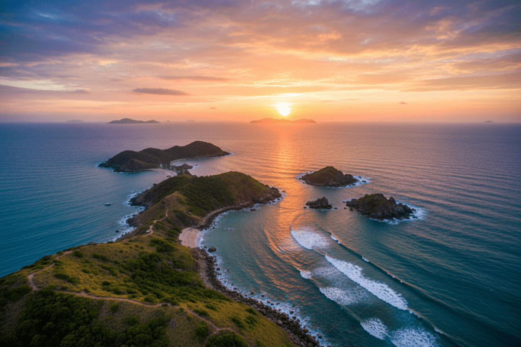 Breathtaking sunset view from Promthep Cape