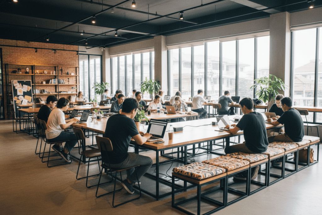 Coworking space for digital nomads in Chiang Mai